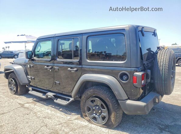1C4HJXDN8MW550371 2021 JEEP WRANGLER Black Tył lewy