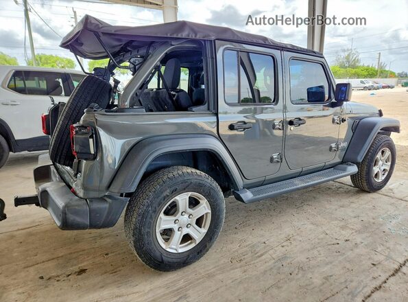1C4HJXDN8MW617759 2021 JEEP WRANGLER Gray Rear right