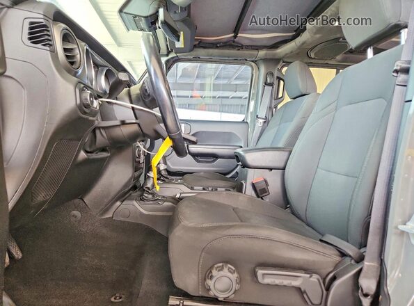 1C4HJXDN8MW617759 2021 JEEP WRANGLER Gray Front interior view