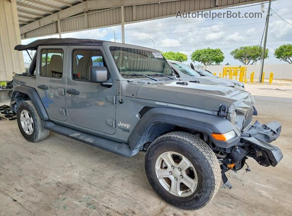 1C4HJXDN8MW617759 2021 JEEP WRANGLER Gray Front right