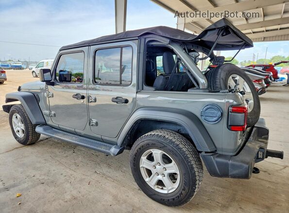 1C4HJXDN8MW617759 2021 JEEP WRANGLER Gray Rear left