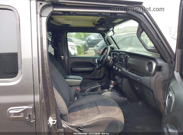 1C4HJXDN8MW625649 2021 JEEP WRANGLER UNLIMITED Gray Вид салону спереду