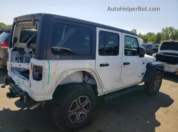 1C4HJXDN8MW762400 2021 JEEP WRANGLER Белый Задняя правая четверть
