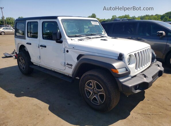 1C4HJXDN8MW762400 2021 JEEP WRANGLER Белый Передняя правая четверть