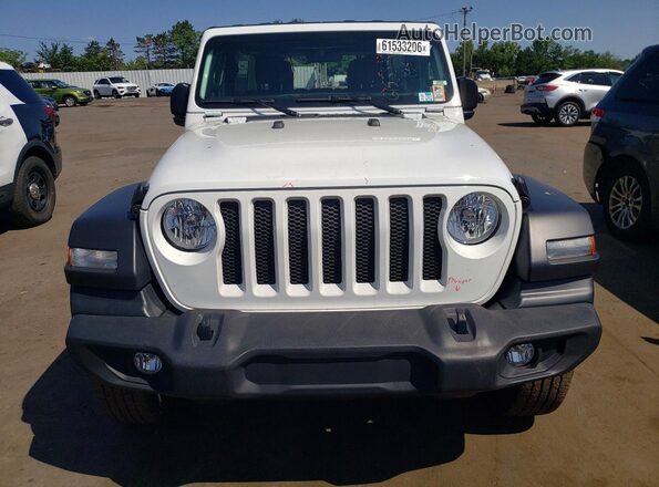 1C4HJXDN8MW762400 2021 JEEP WRANGLER Белый Вид спереди