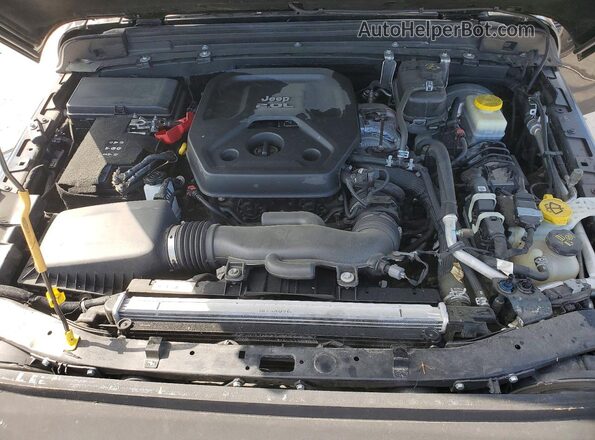 1C4HJXDN8MW783649 2021 JEEP WRANGLER Black Engine compartment view