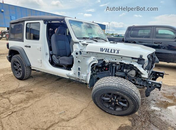 1C4HJXDN8PW568454 2023 JEEP WRANGLER White Przód prawy