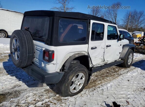 1C4HJXDN8PW581754 2023 JEEP WRANGLER Белый Задняя правая четверть