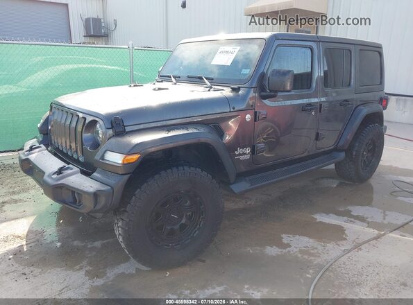 1C4HJXDN9LW106477 2020 JEEP WRANGLER UNLIMITED Gray Przód lewy