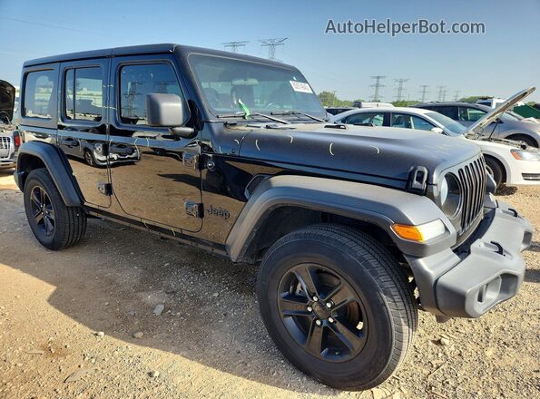 1C4HJXDN9LW119892 2020 JEEP WRANGLER Черный Передняя правая четверть