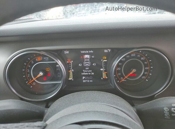 1C4HJXDN9LW167148 2020 JEEP WRANGLER Black Вид щитка приладів