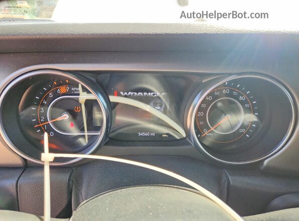 1C4HJXDN9LW313239 2020 JEEP WRANGLER Silver Вид щитка приладів