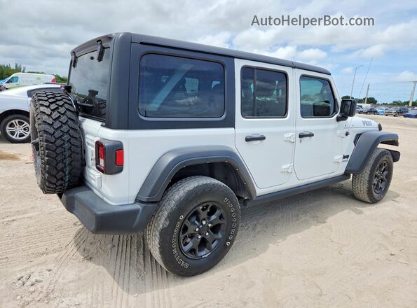 1C4HJXDN9MW832597 2021 JEEP WRANGLER White Rear right