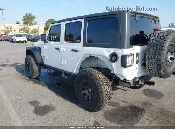 1C4HJXDNXJW331701 2018 JEEP WRANGLER UNLIMITED Белый Задняя левая четверть