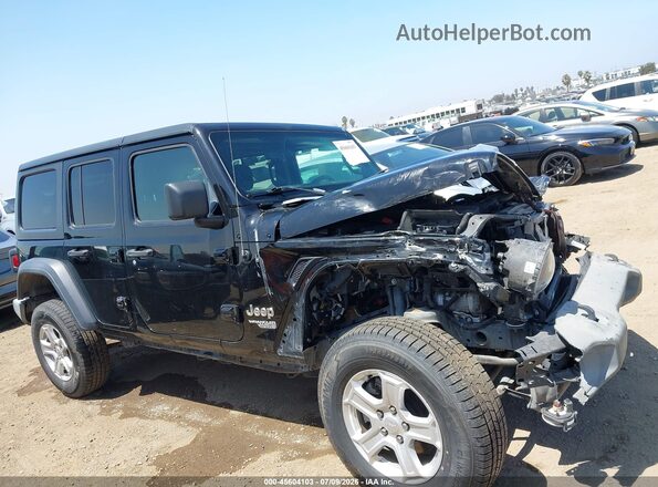 1C4HJXDNXKW622524 2019 JEEP WRANGLER UNLIMITED Black უკანა სალონის ხედი
