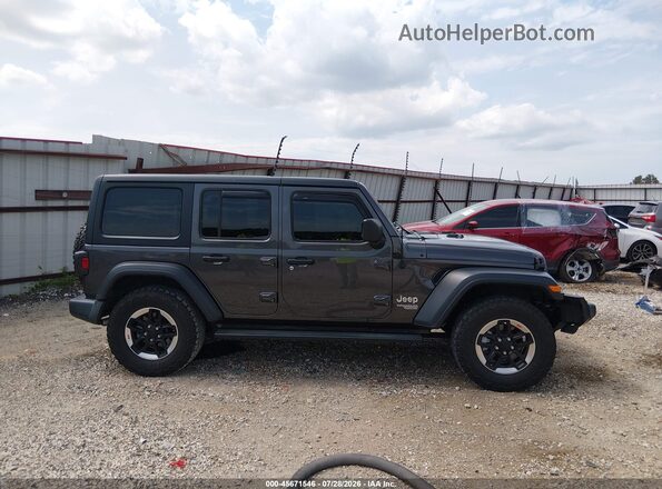 1C4HJXDNXLW227115 2020 JEEP WRANGLER UNLIMITED Gray Widok wnętrza z tyłu