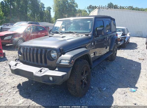 1C4HJXDNXMW611445 2021 JEEP WRANGLER UNLIMITED Gray Front left