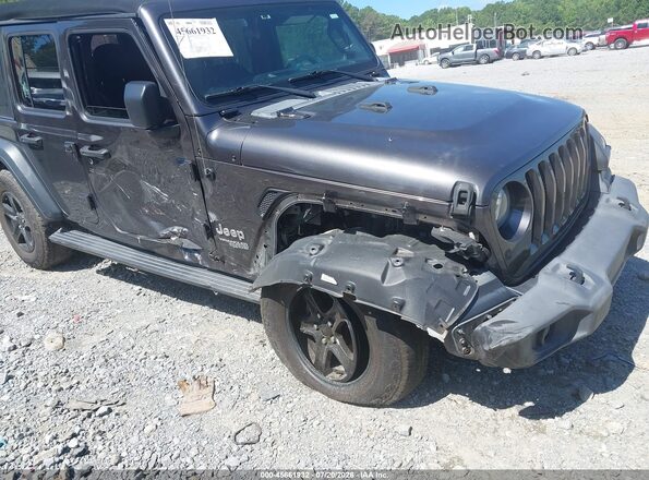 1C4HJXDNXMW611445 2021 JEEP WRANGLER UNLIMITED Gray Front view