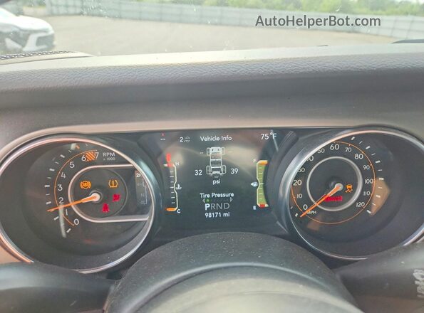 1C4HJXDNXMW664727 2021 JEEP WRANGLER Red Widok zestawu wskaźników