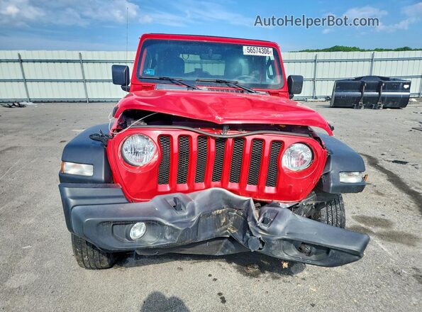 1C4HJXDNXMW664727 2021 JEEP WRANGLER Red Widok z przodu