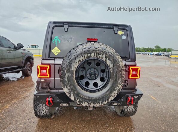 1C4HJXDNXMW664887 2021 JEEP WRANGLER Black უკანა ხედი