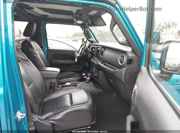 1C4HJXEG0LW172075 2020 JEEP WRANGLER UNLIMITED Turquoise Front interior view