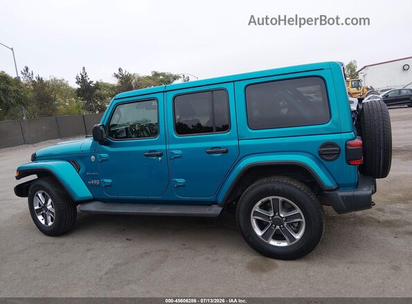 1C4HJXEG0LW172075 2020 JEEP WRANGLER UNLIMITED Turquoise 360 interior view