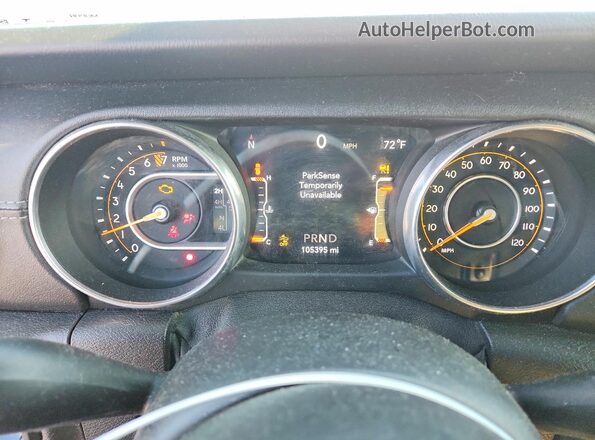 1C4HJXEG2KW541419 2019 JEEP WRANGLER White ხელსაწყოთა პანელის ხედი