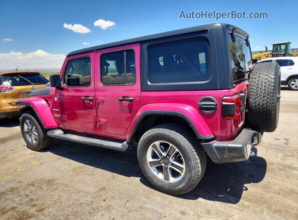 1C4HJXEG3MW840727 2021 JEEP WRANGLER Pink Rear left