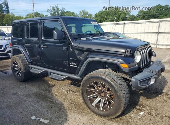 1C4HJXEG7JW167436 2018 JEEP WRANGLER Черный Передняя правая четверть