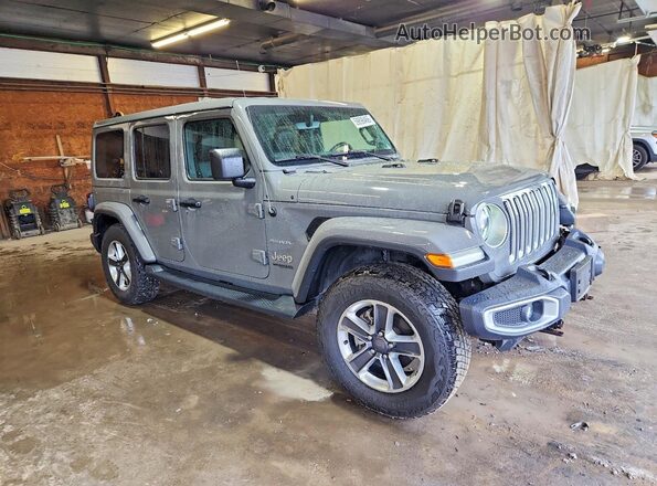 1C4HJXEG7KW578174 2019 JEEP WRANGLER Серый Передняя правая четверть