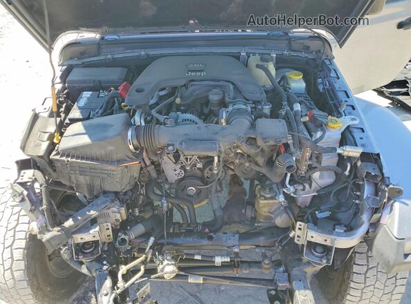 1C4HJXEG8JW206941 2018 JEEP WRANGLER Серебряный Вид подкапотного пространства