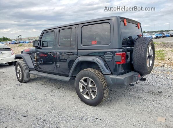 1C4HJXEN0MW684032 2021 JEEP WRANGLER Black Tył lewy