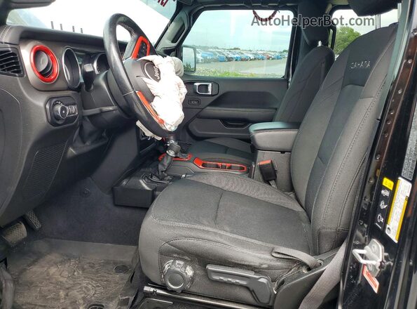 1C4HJXEN0MW684032 2021 JEEP WRANGLER Black Widok wnętrza z przodu
