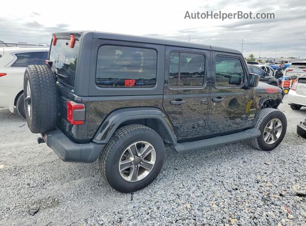 1C4HJXEN0MW684032 2021 JEEP WRANGLER Black Tył prawy