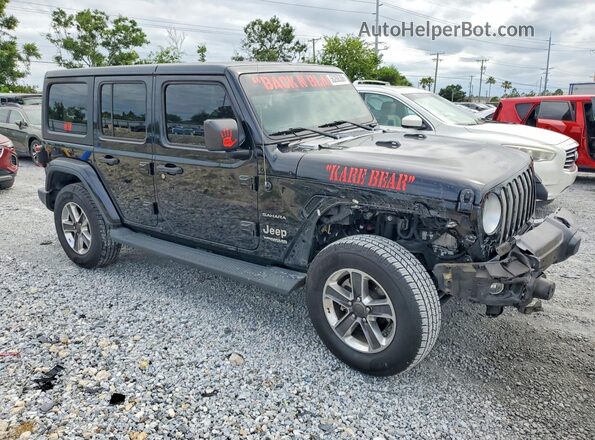 1C4HJXEN0MW684032 2021 JEEP WRANGLER Black Przód prawy