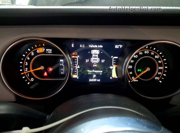 1C4HJXEN2PW522794 2023 JEEP WRANGLER Black Вид щитка приладів