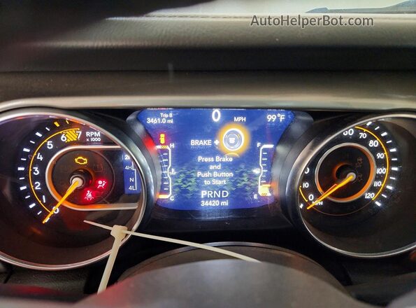 1C4HJXEN2PW693027 2023 JEEP WRANGLER White Widok zestawu wskaźników