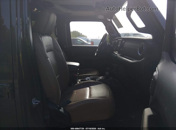 1C4HJXEN3MW523562 2021 JEEP WRANGLER UNLIMITED Green Вид салону спереду