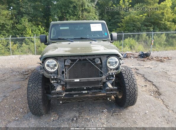 1C4HJXEN3MW523562 2021 JEEP WRANGLER UNLIMITED Green Вид задньої частини салону