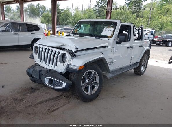 1C4HJXEN4KW618449 2019 JEEP WRANGLER UNLIMITED White Передня ліва чверть