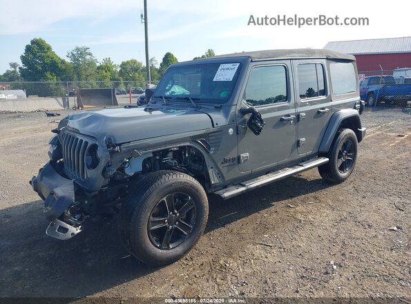 1C4HJXEN4LW135707 2020 JEEP WRANGLER UNLIMITED Серый Передняя левая четверть