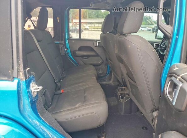 1C4HJXEN6LW127737 2020 JEEP WRANGLER Бирюзовый Вид задних сидений