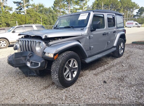 1C4HJXEN6LW175612 2020 JEEP WRANGLER UNLIMITED Silver Przód lewy