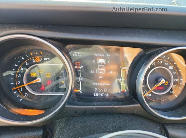 1C4HJXEN6LW193673 2020 JEEP WRANGLER Gray ხელსაწყოთა პანელის ხედი