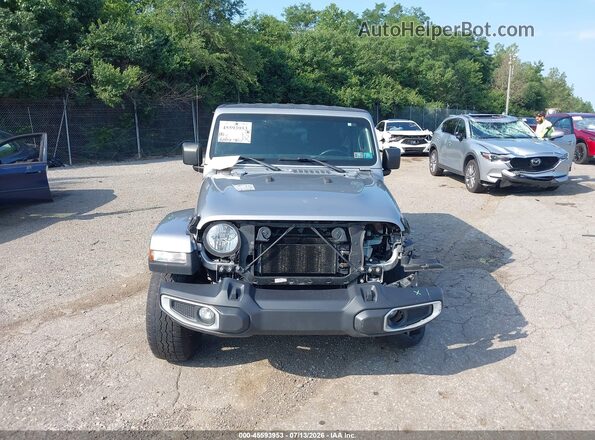 1C4HJXEN6LW213856 2020 JEEP WRANGLER UNLIMITED Gray Вид щитка приладів