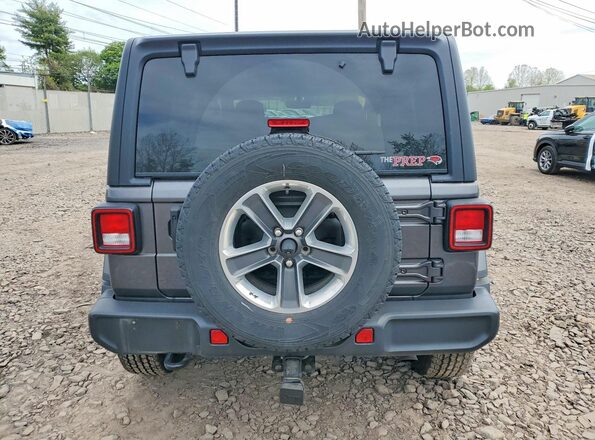 1C4HJXEN6NW208952 2022 JEEP WRANGLER Gray უკანა ხედი
