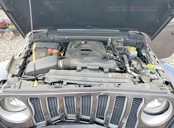 1C4HJXEN6NW208952 2022 JEEP WRANGLER Gray უკანა სალონის ხედი
