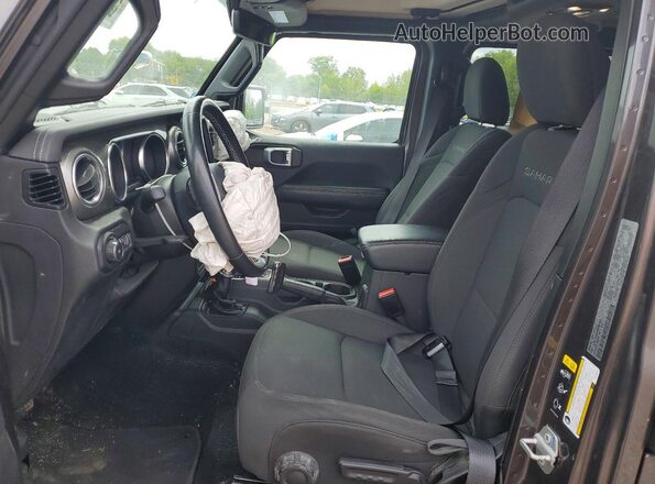 1C4HJXEN6NW208952 2022 JEEP WRANGLER Gray წინა სალონის ხედი
