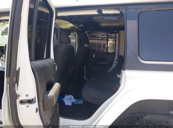 1C4HJXEN7MW592142 2021 JEEP WRANGLER UNLIMITED White Widok naklejki z numerem VIN